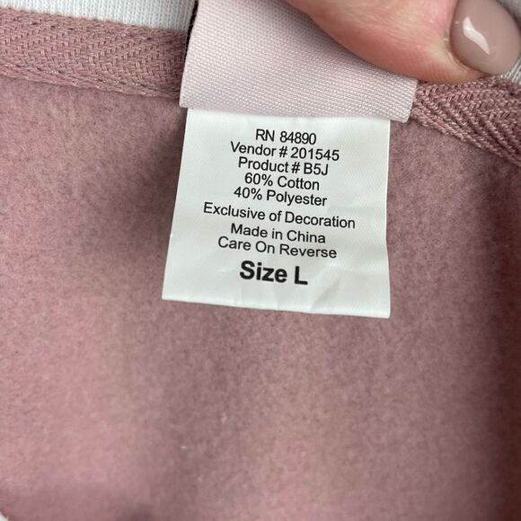 EUC Adrian Delafield Womens Mauve Sweatshirt Size L - Picture 7 of 7